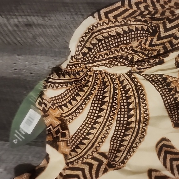 FARM RIO SAND YAWANAWA BANANA BLOUSE SIZE S - Picture 5 of 6